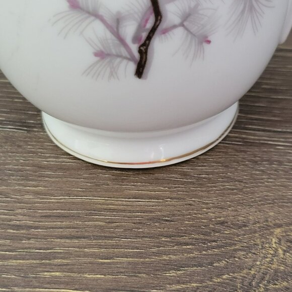 Vintage Pinecone Porcelain Coffee/Tea Pot With Lid, Brown & Gold Tree Branch & - Picture 11 of 13